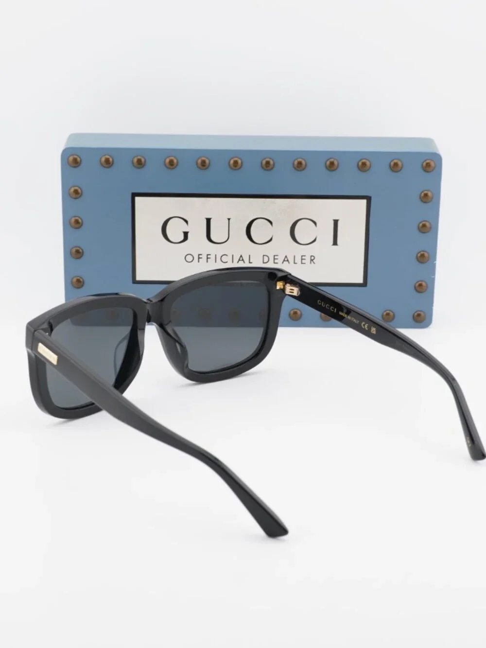 Gucci GG1317SA 001 Square Sunglasses - Black/Grey